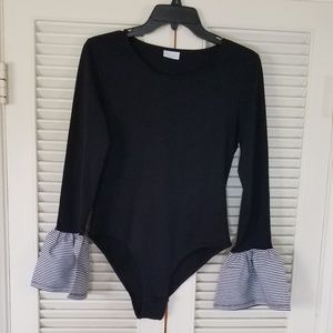 Abound Black Bodysuit Size Medium